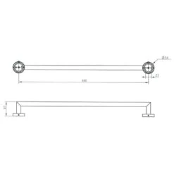 Kronenbach Radia Badetuchhalter 60 Cm