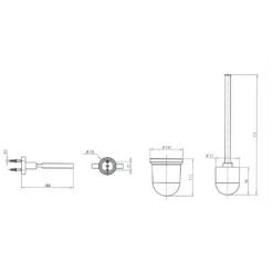 Kronenbach Radia Toilettenbürstengarnitur