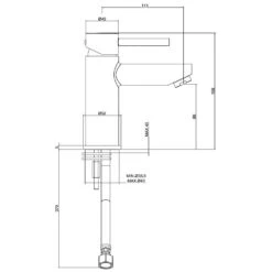 Kronenbach AQA 2.0 Waschtisch-Einhebelmischer Water-Save Ohne Ablaufgarnitur -Kronenbach hersteller kronenbach aqa 2 waschtisch einhebelmischer 1050588