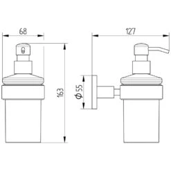 Kronenbach Styla-X 2.0 Seifenspender -Kronenbach hersteller kronenbach bad accessoires styla x 1620510