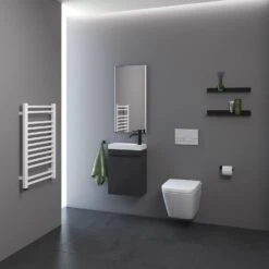 Kronenbach Cube E Elektro-Badheizkörper 60 X 76 Cm Heizpatrone Links