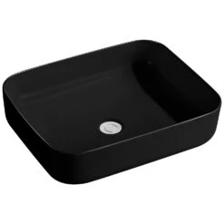 Kronenbach Cube Black Edition Aufsatzwaschtisch 50 X 38,5 Cm