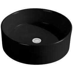 Kronenbach Tube Black Edition Aufsatzwaschtisch Ø 46 Cm