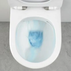 Kronenbach Tube Wand-WC-Set Spülrandlos Inkl. WC-Sitz Slim -Kronenbach hersteller kronenbach badkeramik wc tube wand 9240789