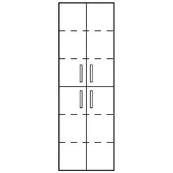Kronenbach Plana Hochschrank 50 X 35 X 176,5 Cm, 4 Türen -Kronenbach hersteller kronenbach badmoebel plana 100 hoch 1170276