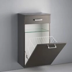 Kronenbach Plana Mittelhochschrank 50 X 35 X 90 Cm, 1 Auszug, 1 Wäschekippe