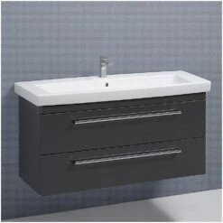 Kronenbach Plana Waschtischunterschrank 130 Cm Mit 2 Auszügen -Kronenbach hersteller kronenbach badmoebel plana 100 waschtischunterschraenke 1353993