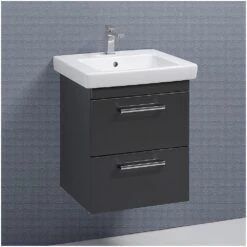 Kronenbach Plana Waschtischunterschrank 50 Cm Mit 2 Auszügen -Kronenbach hersteller kronenbach badmoebel plana 100 waschtischunterschraenke 1354004