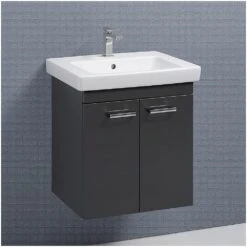 Kronenbach Plana Waschtischunterschrank 60 Cm Mit 2 Türen -Kronenbach hersteller kronenbach badmoebel plana 100 waschtischunterschraenke 1354009