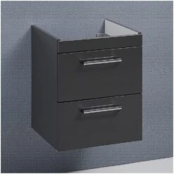 Kronenbach Plana Waschtischunterschrank 50 Cm Mit 2 Auszügen