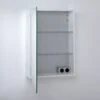 Kronenbach Plana 2.0 Spiegelschrank 50 Cm Mit 1 Tür Und LED-Aufsatzleuchte, Anschlag Links