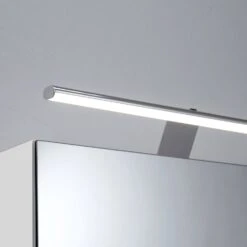 Kronenbach Plana 2.0 Spiegelschrank 50 Cm Mit 1 Tür Und LED-Aufsatzleuchte, Anschlag Links -Kronenbach hersteller kronenbach badmoebel plana 2 spiegelschraenke 4176788