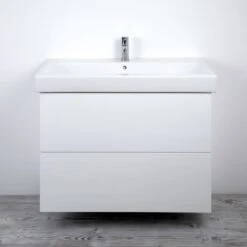 Kronenbach Plana 2.0 Waschtischunterschrank Für Geberit ICon 60 Cm Mit 2 Auszügen