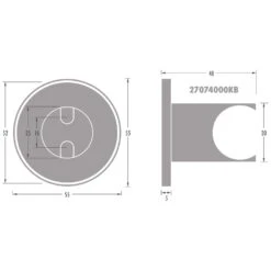 Kronenbach SUPRA 2.0 Brausenhalter Rund