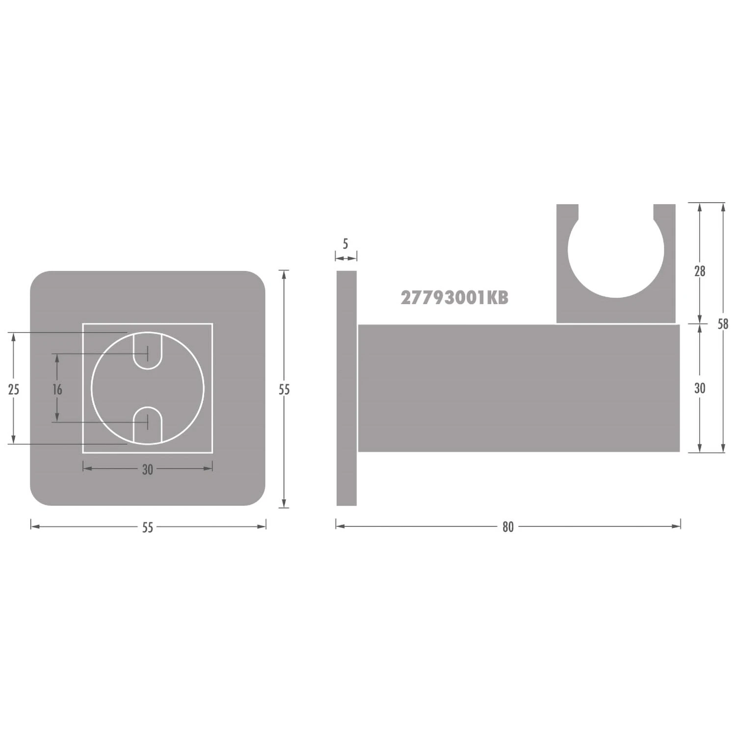 Kronenbach SUPRA 2.0 Brausenhalter drehbar softedge Kronenbach SUPRA 2.0 Brausenhalter Drehbar Softedge -Kronenbach hersteller kronenbach brauseprogramm brausenhalter supra 2 3147041