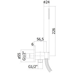 Kronenbach SUPRA Handbrausegarnitur Rund -Kronenbach hersteller kronenbach brauseprogramm brausesets supra handbrausegarnitur 2525395