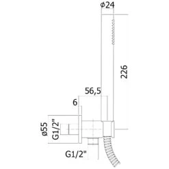 Kronenbach SUPRA Black Handbrausegarnitur Rund -Kronenbach hersteller kronenbach brauseprogramm brausesets supra handbrausegarnitur 2570674