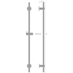 Kronenbach SUPRA 2.0 Brausestange Flex 95 Cm (schwere Messing - Ausführung) -Kronenbach hersteller kronenbach brauseprogramm brausestangen supra 2 3147053