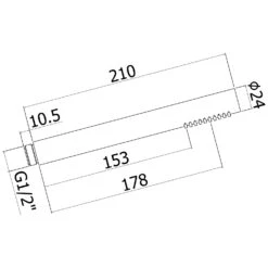 Kronenbach SUPRA Stick Stabhandbrause Rund