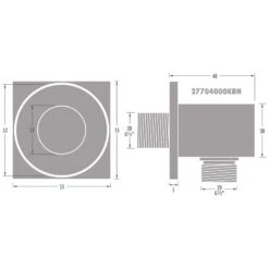 Kronenbach SUPRA 2.0 Wandanschlussbogen Eckig