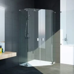 Kronenbach Cube Fünfeckdusche Bis 120 Cm 4-teilig -Kronenbach hersteller kronenbach duschabtrennungen fuenfeckdusche cube 4 1902382