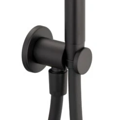 Kronenbach Lima 2.0 Black Wandanschlussbogen Mit Brausehalter