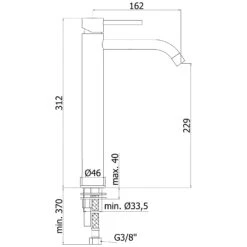 Kronenbach Lima 2.0 Waschtisch-Einhebelmischer XXL Für Schalenbecken -Kronenbach hersteller kronenbach lima 2 waschtisch einhebelmischer 2610895