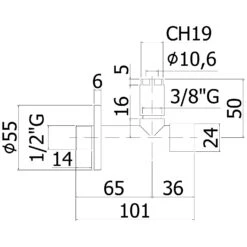 Kronenbach Design-Eckventil