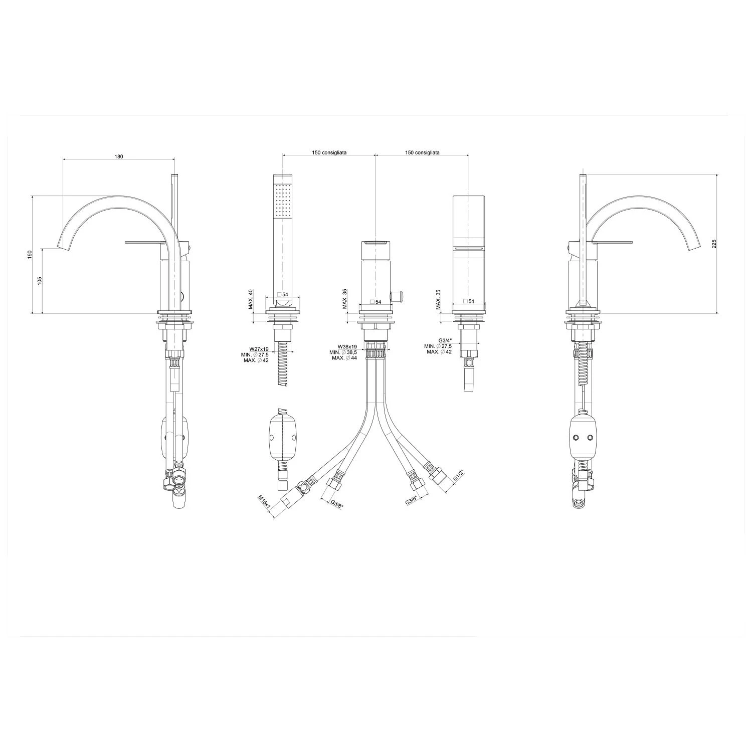 Kronenbach Omega 2.0 3-Loch Wannenrandarmatur Kronenbach Omega 2.0 3-Loch Wannenrandarmatur -Kronenbach hersteller kronenbach omega 2 wanne 3 2197342