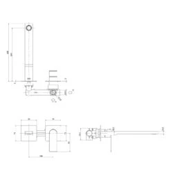 Kronenbach Omega 2.0 Waschtisch-Wandarmatur Ausladung 24 Cm Inkl. Grundkörper -Kronenbach hersteller kronenbach omega 2 waschtisch wandarmatur 2197354