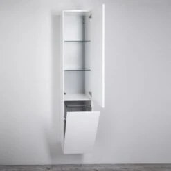 Kronenbach Plana 2.0 Hochschrank 35 X 168 Cm Mit 1 Tür, 1 Wäschekippe, Anschlag Rechts