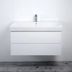 Kronenbach Plana 2.0 Waschtischunterschrank Für Geberit ICon 90 Cm Mit 2 Auszügen