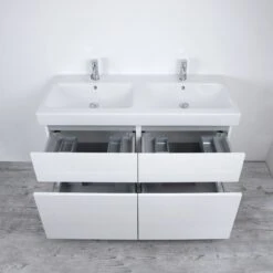 Kronenbach Plana 2.0 Waschtischunterschrank Für Geberit ICon 120 Cm Mit 4 Auszügen -Kronenbach hersteller kronenbach plana 2 waschtischunterschraenke waschtischunterschrank 2119732