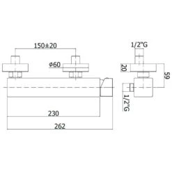 Kronenbach Quara 2.0 Aufputz-Brausearmatur -Kronenbach hersteller kronenbach quara 2 aufputz brausearmatur 1050539