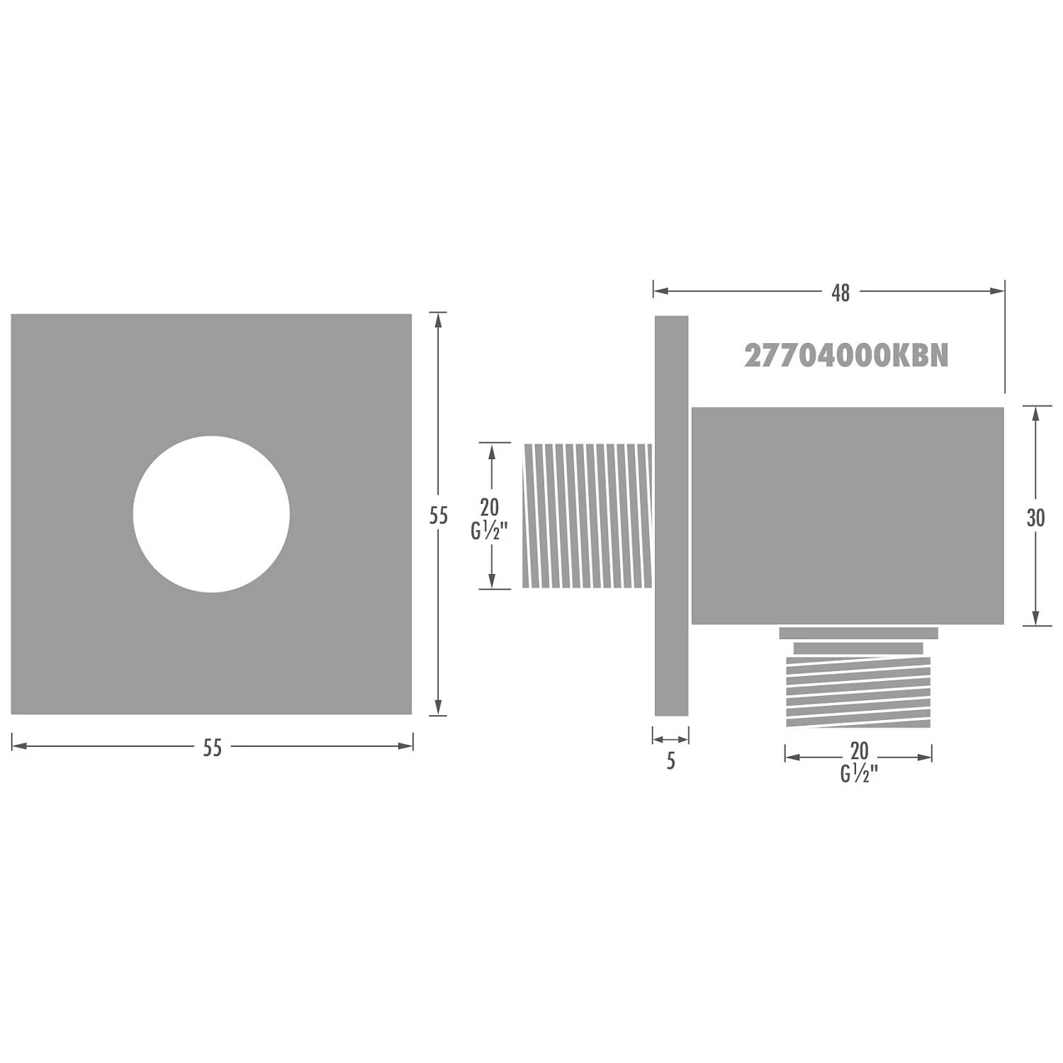 Kronenbach Quara 2.0 Black Wandanschlussbogen Kronenbach Quara 2.0 Black Wandanschlussbogen -Kronenbach hersteller kronenbach quara 2 black zubehoer 9258053
