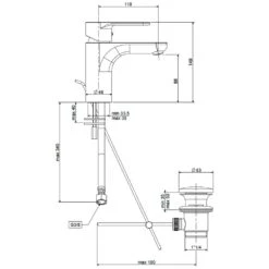 Kronenbach Radia 2.0 Waschtisch-Einhebelmischer Water-Save Mit Ablaufgarnitur -Kronenbach hersteller kronenbach radia 2 waschtisch einhebelmischer 1270583
