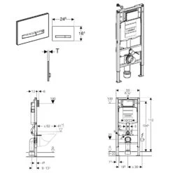 Geberit DuoFix Element Für Wand-WC Mit Kronenbach Tube Dusch-WC Spülrandlos Inkl. WC-Sitz 4 Geberit DuoFix Element Für Wand-WC Mit Kronenbach Tube Dusch-WC Spülrandlos Inkl. WC-Sitz -Kronenbach herstelleruebergreifende sets wc geberit duofix element 11669583