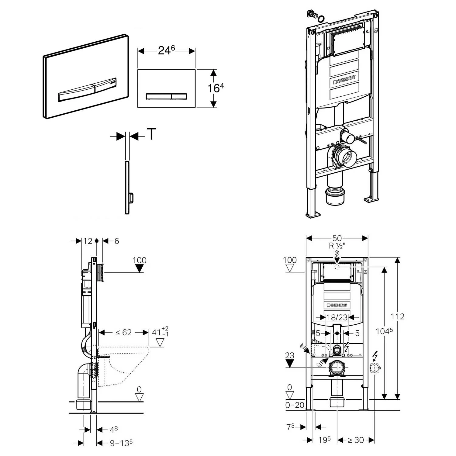 Geberit DuoFix Element für Wand-WC mit Kronenbach Tube Dusch-WC spülrandlos inkl. WC-Sitz Geberit DuoFix Element Für Wand-WC Mit Kronenbach Tube Dusch-WC Spülrandlos Inkl. WC-Sitz -Kronenbach herstelleruebergreifende sets wc geberit duofix element 11669583