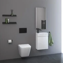 Geberit DuoFix Element Für Wand-WC Mit Kronenbach Cube Kompakt Wand-WC-Set Spülrandlos Inkl. WC-Sitz 2 Geberit DuoFix Element Für Wand-WC Mit Kronenbach Cube Kompakt Wand-WC-Set Spülrandlos Inkl. WC-Sitz -Kronenbach herstelleruebergreifende sets wc geberit duofix element 11798790
