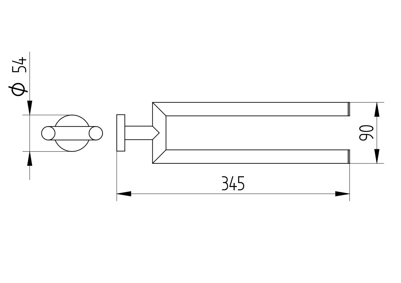 Kronenbach Radia Handtuchhalter 2-armig 34,5 cm, starr Kronenbach Radia Handtuchhalter 2-armig 34,5 Cm, Starr -Kronenbach kronenbach bad accessoires radia neu handtuchhalter 6393157