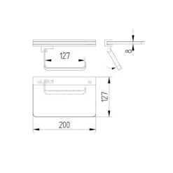 Kronenbach Plana 2.0 Papierhalter Mit Ablage