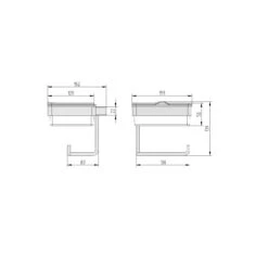 Kronenbach Plana 2.0 Papierhalter Mit Feuchttuchbox