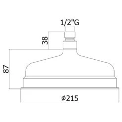 Kronenbach IOTA 2.0 Kopfbrause Ø 21,5 Cm