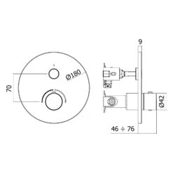 Kronenbach Smart Push Unterputz-Mischer Für 1 Verbraucher, Runde Ausführung -Kronenbach kronenbach badarmaturen kronbox 3 dusche unterputz 9962123