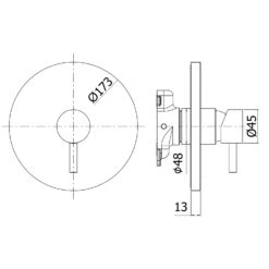 Kronenbach Lima 2.0 Unterputz-Brausearmatur -Kronenbach kronenbach badarmaturen lima 2 dusche unterputz 7110501