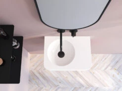 Kronenbach Lima 2.0 Black Waschtisch-Wandarmatur 24,5 Cm Inkl. Grundkörper