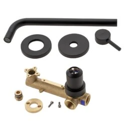 Kronenbach Lima 2.0 Black Waschtisch-Wandarmatur 24,5 Cm Inkl. Grundkörper -Kronenbach kronenbach badarmaturen lima 2 waschtisch black 6853289