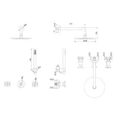 Kronenbach Zeta 2.0 Brausekomplett-Set Mit Kopfbrause Und Brausegarnitur 2 Kronenbach Zeta 2.0 Brausekomplett-Set Mit Kopfbrause Und Brausegarnitur -Kronenbach kronenbach badarmaturen zeta waschtisch brauseset mit 4687472