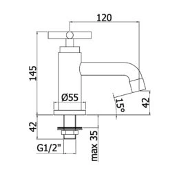 Kronenbach Zeta 2.0 Kaltwasserhahn Standventil