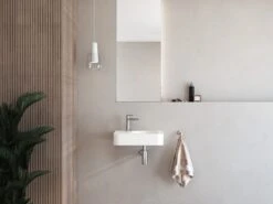 Kronenbach Stone Handwaschbecken 45 X 33 Cm, Becken Rechts Mit Hahnlochbohrung -Kronenbach kronenbach badkeramik handwaschbecken stone 45 x 9527252